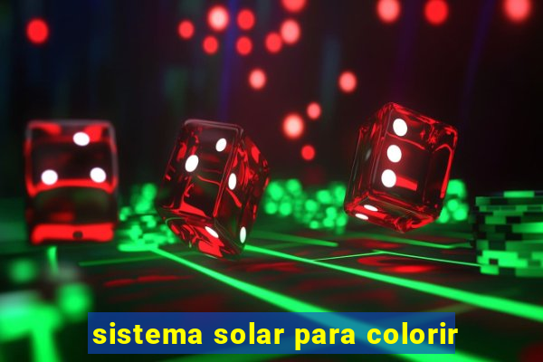 sistema solar para colorir